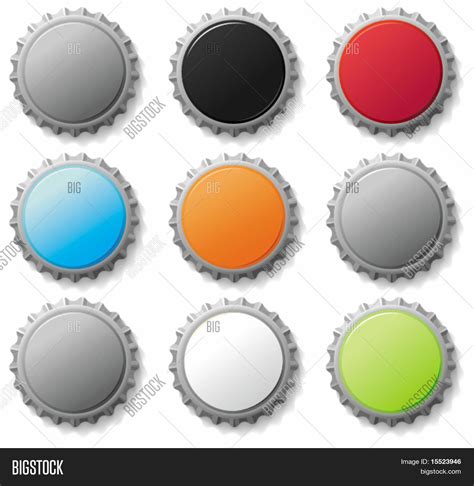 Blank Bottle Caps 3 Vector And Photo Free Trial Bigstock