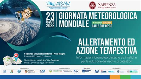 Il 23 Marzo La Giornata Mondiale Della Meteorologia Al Centro Dell