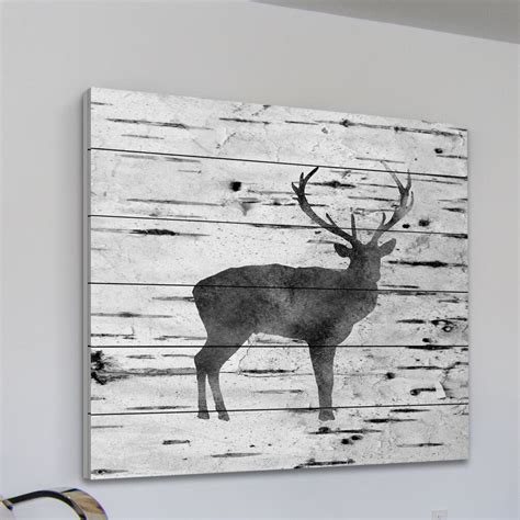 Marmont Hill Deer Birch Bark By Amanda Greenwood Painting Print On