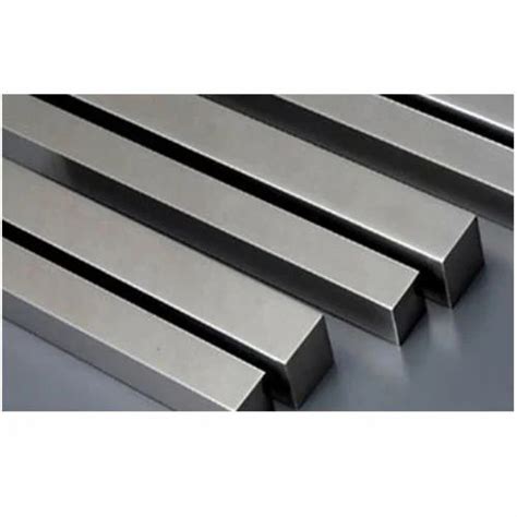 Stainless Steel Bright Square Bar For Fabrication Length 6 Meter At