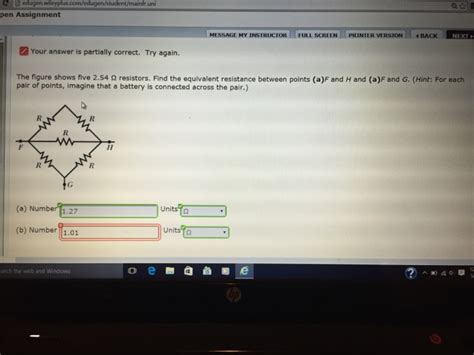 Solved The Figure Shows Five 254 Ohm Resistors Find The