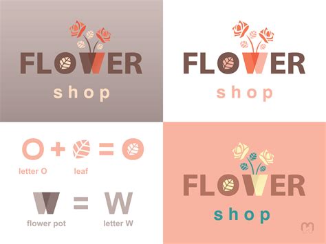 Flower Shop Logo design by Ivana Mundja on Dribbble