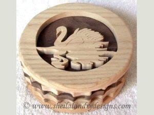 Swan Trinket Box Sheila Landry Designs