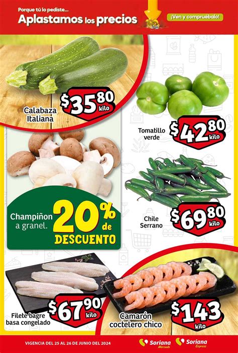 Folleto Soriana Mercado Frutas Y Verduras Y De Junio