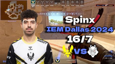 Vitality Spinx 16 7 Vs G2 Anubis IEM Dallas 2024 Cs2 Pov YouTube