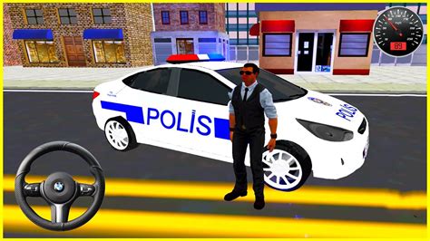 Direksiyonlu polis arabası oyunu 4K 13 Real Police Car driving Game