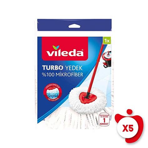 Vileda Turbo Easywring Clean Mikrofiber Yedek Paspas 5 Paket