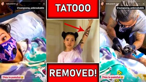 Bella Poarch Gets Offensive Tattoo Removed Youtube