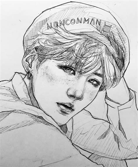 Pin By Sonja On Drawingsandtutorials Bts Drawings Kpop Drawings