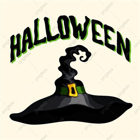 Halloween Witch Hat Vector Hd Png Images Halloween Title And Cartoon