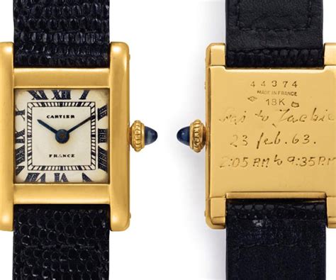 Christies Auction Of The Jacqueline Kennedy Onassis Cartier Tank