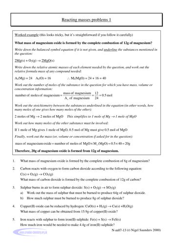 1 Stoichiometry Pearson Ib Chemistry Lesson Powerpoints Whole Topic