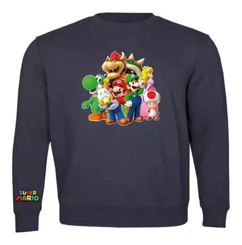 Poleron Polo Super Mario Bros Sus Amigos Luiggi Nintendo