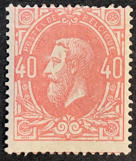 Belgium 1869 1883 Leopold II In Profile Left 40c Light Catawiki