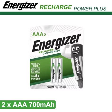 X Energizer Recharge Powerplus Power Plus Aaa Mah Rechargeable