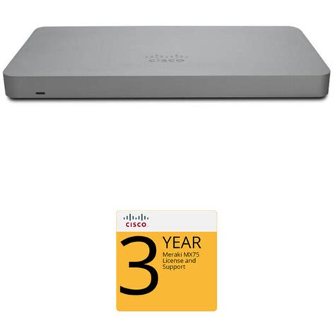 Cisco Meraki MX75 Router Security Appliance With 3 Year Secure