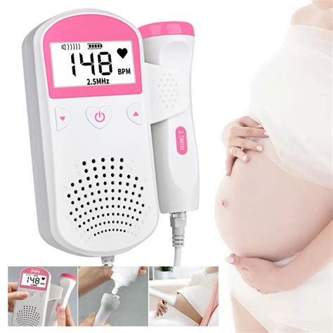 Novo Detector Ultra Sônico Para Bebês Doppler Fetal Pré Natal Monitor