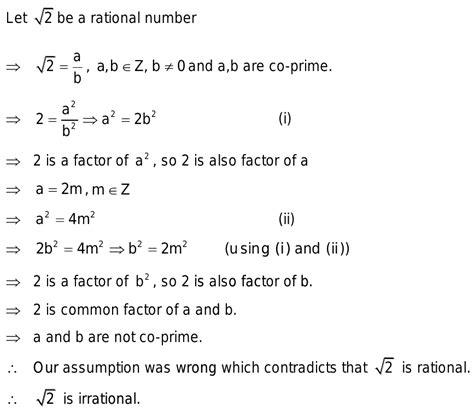 Prove By Contradiction Method That √ 2 Is An Irrational Number