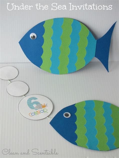 Under The Sea Invitations And Party Sneak Peek Clean And Scentsible