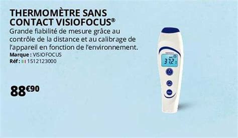 Promo Thermomètre Sans Contact Visiofocus chez Distri Club Médical