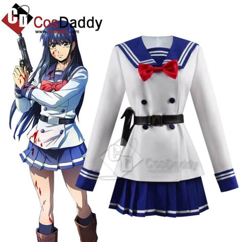 High Rise Invasion Tenkuu Shinpan Yuri Honjou School Uniform Cosplay ...