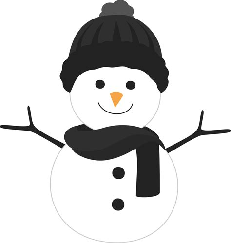 Monigote De Nieve Dibujos Animados Clipart Png