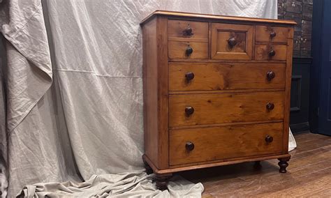 Antique Tasmanian Huon Pine Chest Of Drawers Quintessential Duckeggblue