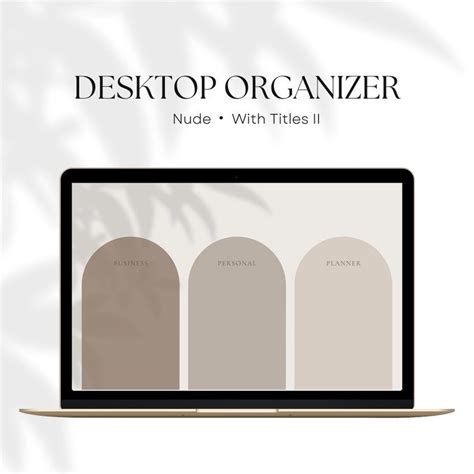 Boho Minimalist Nude Desktop Wallpaper