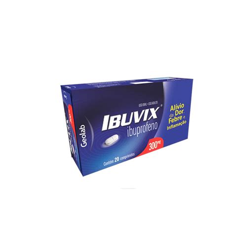 Ibuvix Ibuprofeno 300mg 20 Comprimidos Geolab Ibuvix Ibuprofeno 300mg