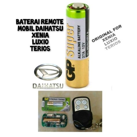 Jual Baterai Remote Alarm Mobil Daihatsu Terios Luxio Xenia Shopee