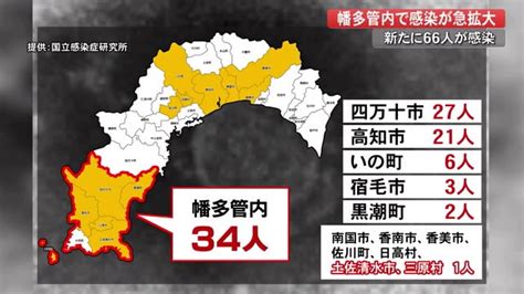 【詳報】高知県で新たに66人感染、感染急拡大の幡多で集中pcr検査へ【新型コロナ】 高知のニュース 高知さんさんテレビ