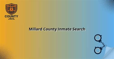 Millard County Inmate Search