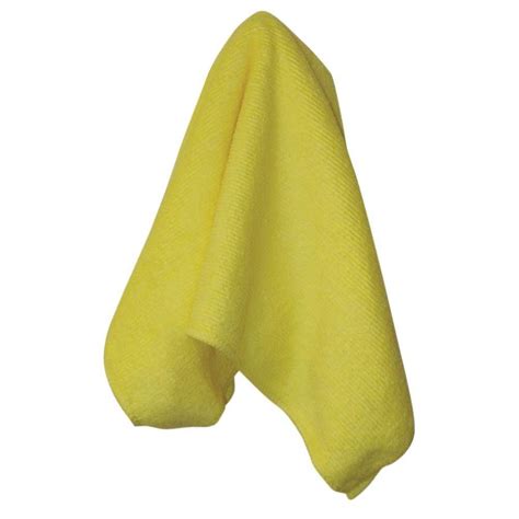 Genuine Joe All Purpose Yellow Microfiber Cloth 12 Per Bag Gjo85106