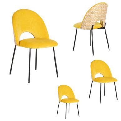 SOLDES Chaise Et Fauteuil De Table Jaune Pas Cher BUT Fr