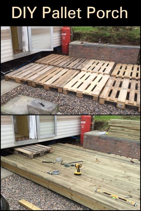 Recycled Pallets Are A Cheap And Effective Way To Build A Porch Or