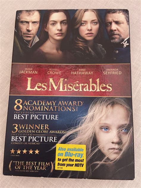 Les Miserables Dvd New Sealed Hugh Jackman The Retail Hc Vg Free S H 25192150548 Ebay