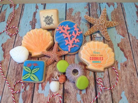 Beach Theme Coastal Cookies Decorated Cookies Beach Themes Clay Art Gingerbread House Cookie