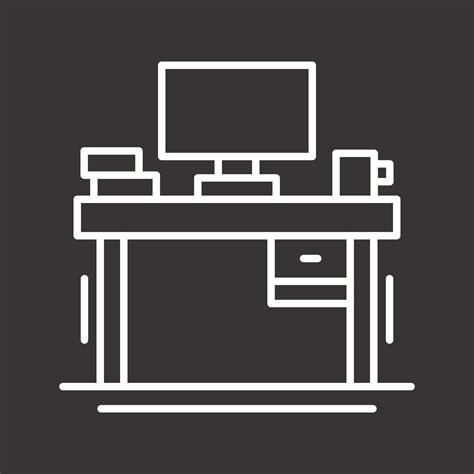 Desk Vector Icon 14782555 Vector Art at Vecteezy