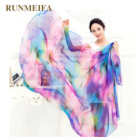 RUNMEIFA Women Chiffon Wrap Pareo Sarong Dress Bikini Scarf Beach