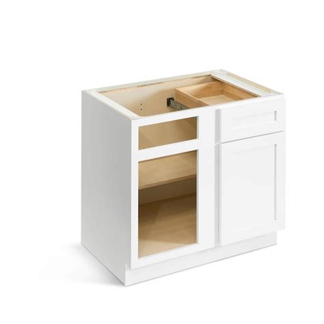 Valleywood Cabinetry Pure White 39 In W X 345 In H X 24 In D Pure White Birch Blind 1 Drawer