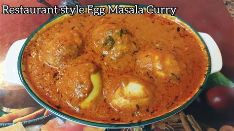 Restaurant Style Egg Masala Curry Recipe How To Make Egg Masala Curry Egg Curry Recipe