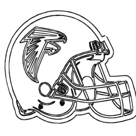 Football Helmet For NFL Game Coloring Page : Color Luna