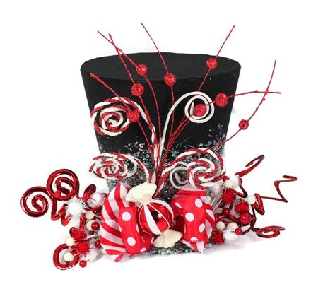 Candy Christmas tree topper,Candy Cane tree topper. Holiday Hat ...