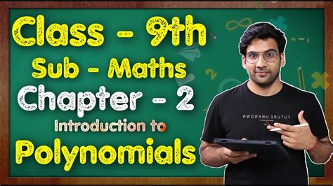 Class 9 Maths Chapter 2 Introduction To Polynomials Ncert Mkr Youtube