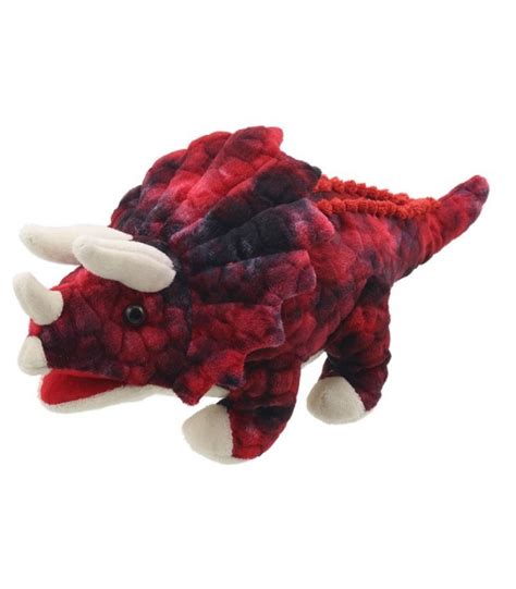 The Puppet Company Triceratops Red Baby Dinos