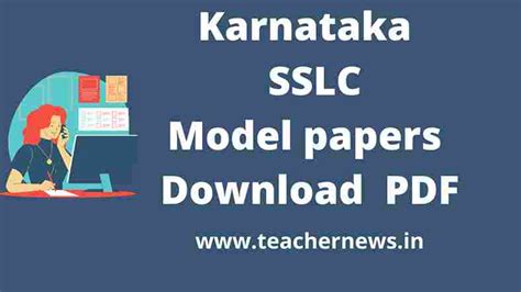 Ksseb Karnataka Sslc Model Papers With Answer Key Sheet