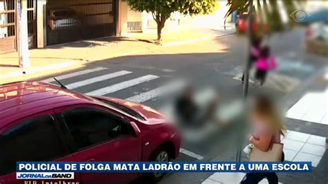 Policial de folga mata ladrão em frente a uma escola YouTube