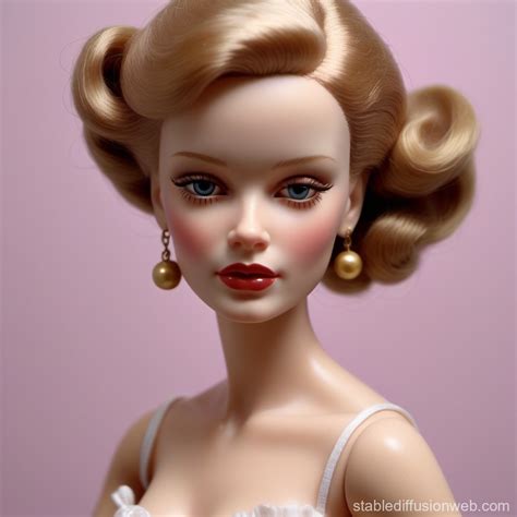 Barbie Doll Portrait By John Currin Stable Diffusion Online