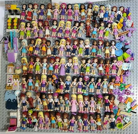 LEGO Friends Minifigures Huge Authentic Lot of 106 Mini Dolls Elves ...