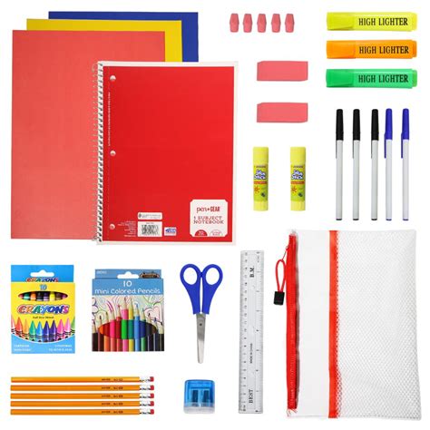 50 Piece Kids Bulk School Supply Kits - Wholesale School Supplies Case ...